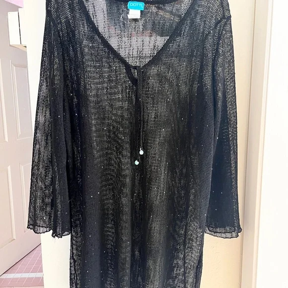Dotti Black Lace Swim Coverup - Picture 6 of 10